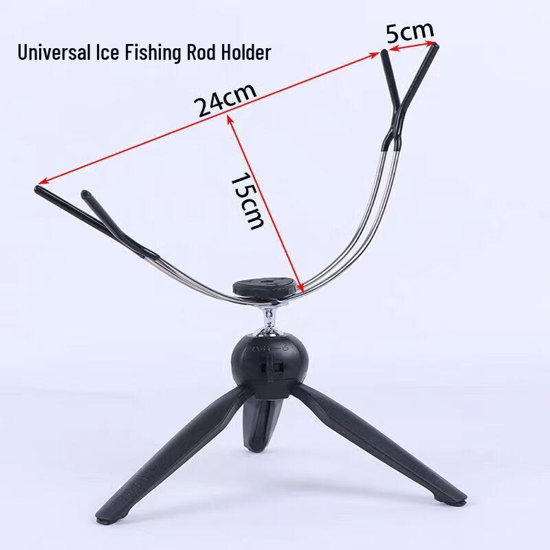 Oeny Aluminum Alloy Ice Fishing Rod with Bracket
