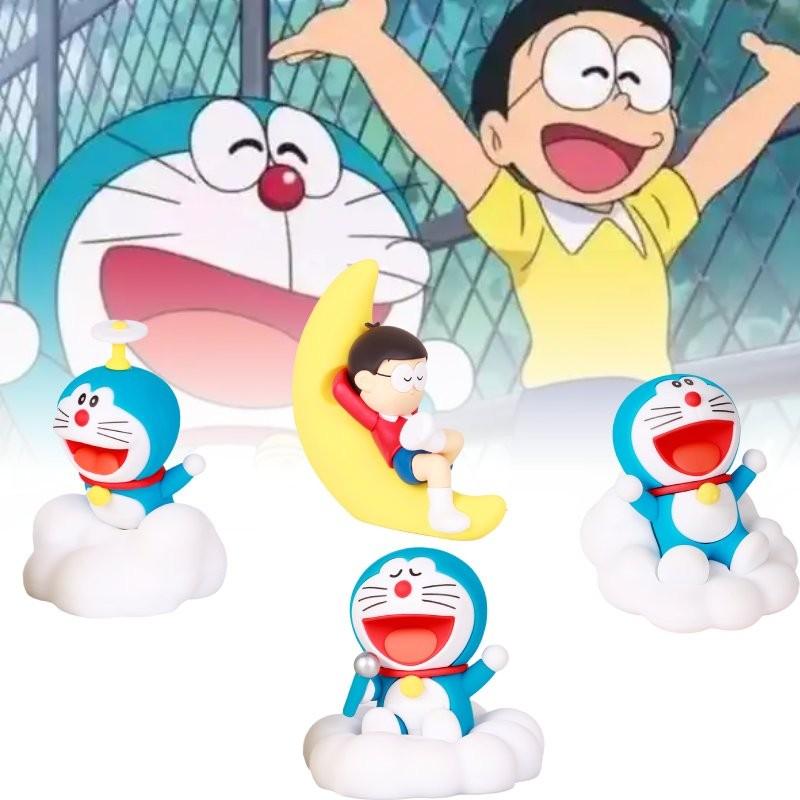 Adorable Pvc Doraemon Night Sky Series Blind Box Figure For Collectors And Fans