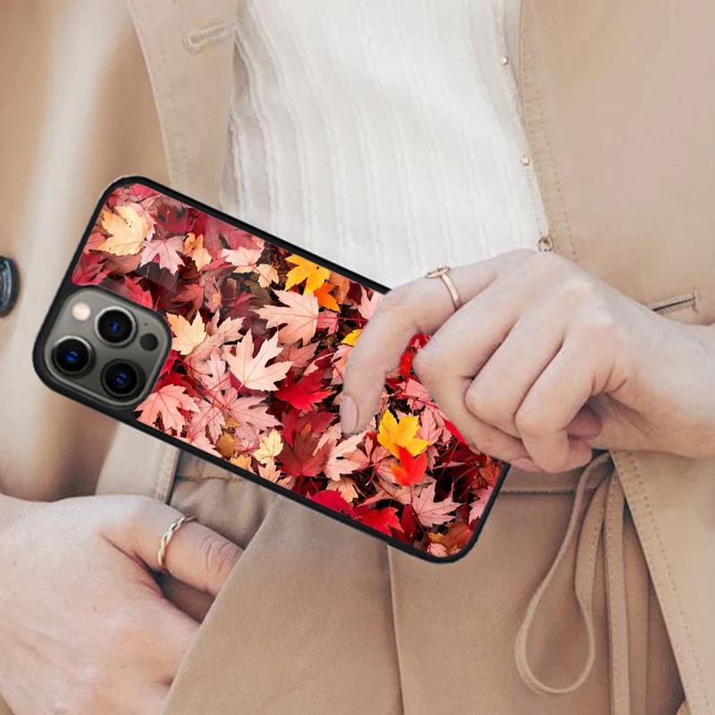 Beautiful Fall Leaves Magnetic Phone Case For APPLE iPhone 17 Air 16 14 13 12 Pro Max 15 Plus Wireless Charge With MagSafe Cover