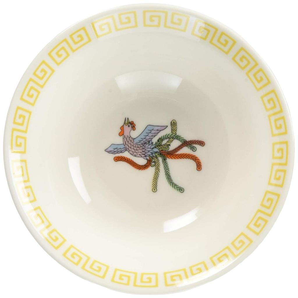 Artha Omachido Small Plate with Phoenix Design, Mamedon (Mamedon), Authentic Chinese Cuisine, 160g, Dishwasher and Microwave Safe, Porcelain, Yellow,