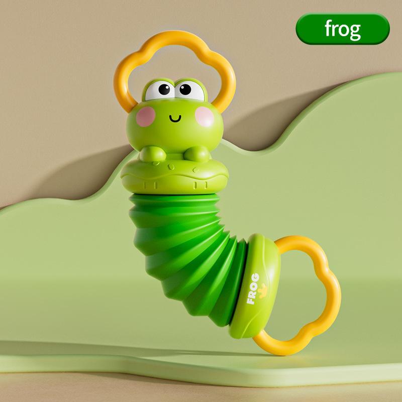 Baby Accordion Sensory Toy With Cute Frog Designs Soft Sound Effect For Infants Early Education Toddlers Play