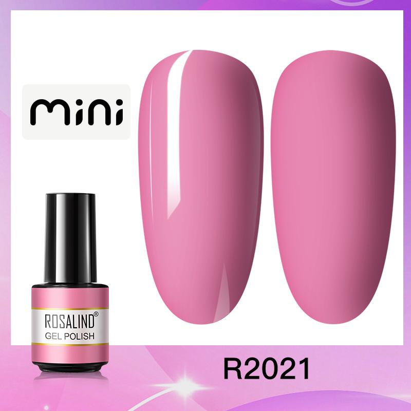 ROSALIND Mini Nail Gel Polish Hybrid Gel Polish UV Gel Manicure Soak Off Nail Art Base Top Coat