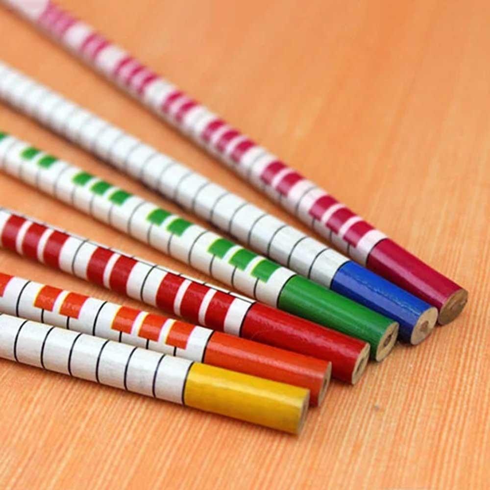 6 Pieces Musical Music Stationery School Office Supply Student Gift Prize Creative Kawaii Simple Cute Music 2B Pencil