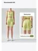 Women's Seamless Yoga Vest with Chest Pads - Square Neck Sports Bra with Strappy Back