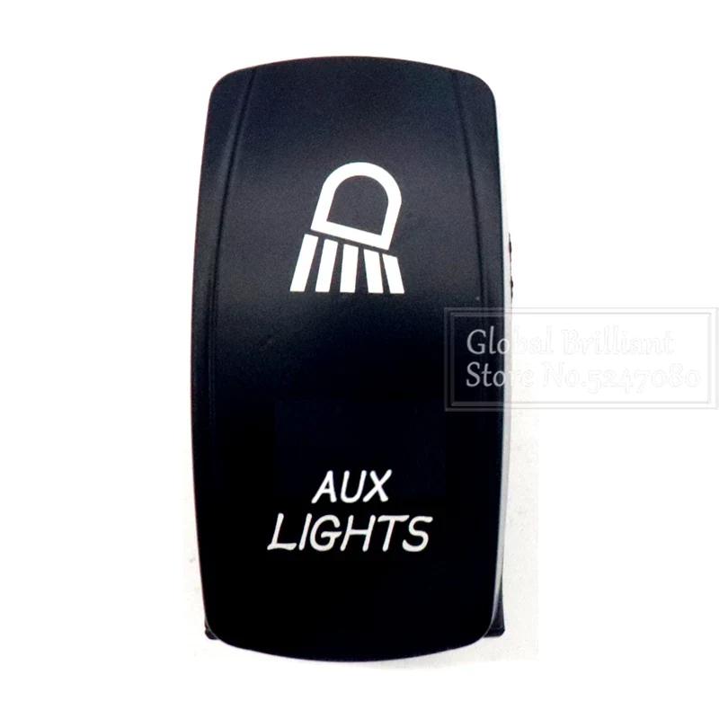 For Car Truck Marine 12V/20A 24V/10A Boat Rocker Switch Toggle 5Pin SPST / 7Pin DPDT ON-Off Switch with LED Light