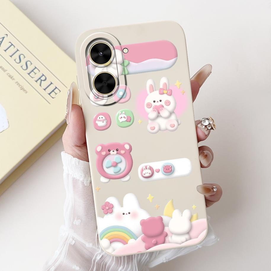 New Case For Xiaomi Poco C71 Cover Redmi A5 4G Phone Cases Fashion Flower Cartoon Soft TPU Fundas For Xiaomi Redmi A5 NFC Bumper