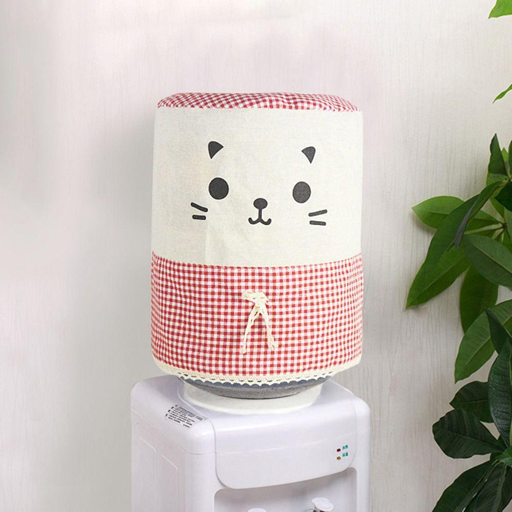 1Pcs Reusable Water Dispenser Cover Cat Pattern Barrel Dust Cover New Bucket Sleeve
