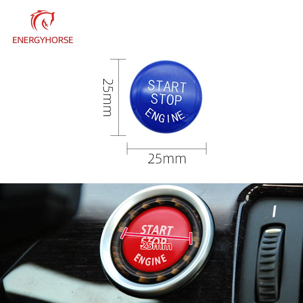 61636966714 Car Engine START Button Replace Cover For BMW X1 X5 X6 E71 3 5 Series E90 STOP Switch Key Cover Replacement