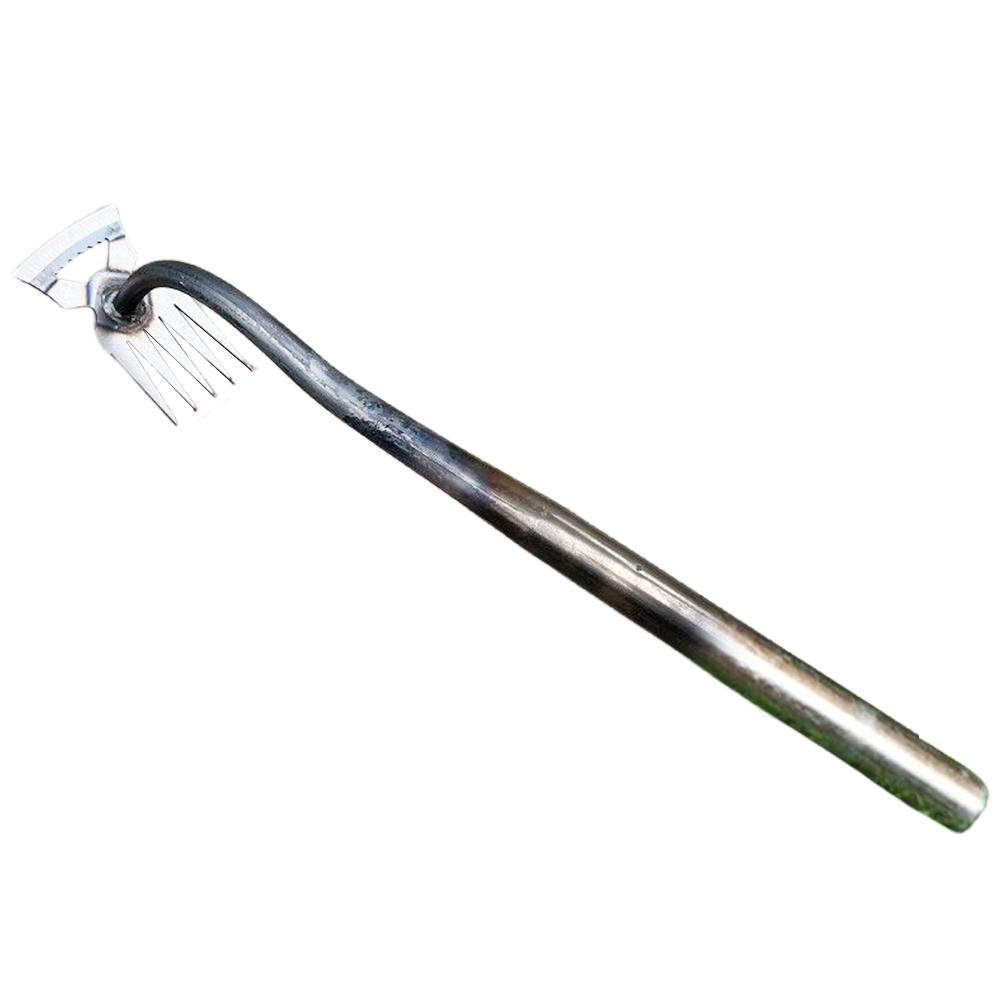 2 In 1 Loose Soil Weeder Ergonomic Handle Manual Hand Weeding Removal Puller V Fork Weeding Removal Puller Wild Vegetable Shovel