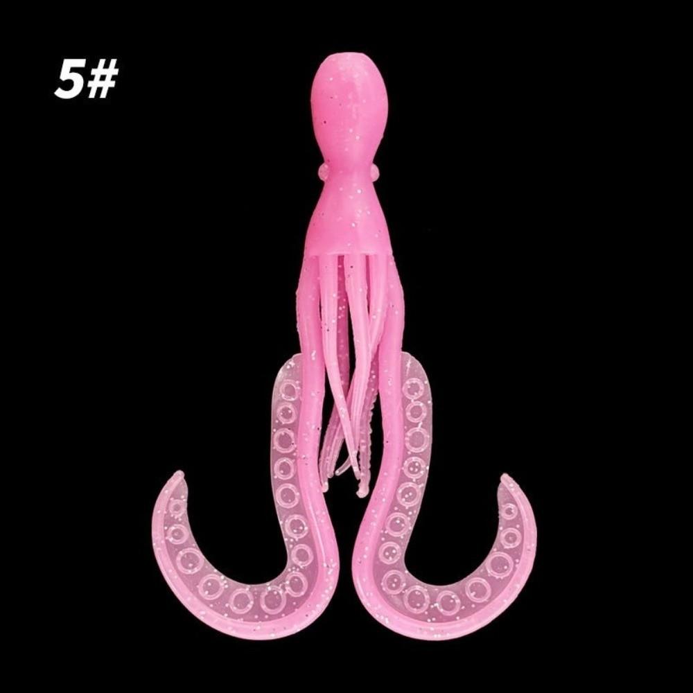 4.2g Weight Silicone Trolling Skirts 11cm Length Luminous Squid Jigging  Jigging Fishing