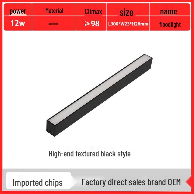 Ultra-Thin Magnetic Track Light for Rooms and Hallways