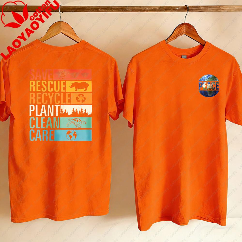 

Earth Day Shirt Women EnvironUnisext Day Shirts Save The Planet TShirt Earth Day Gifts Casual Tee Top Graphic T Shirts Vintage Top S