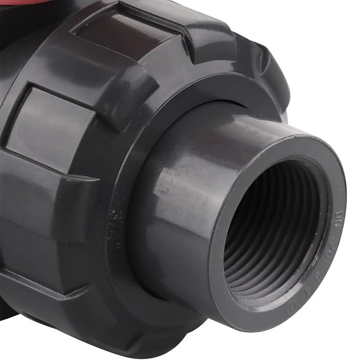 DN25 Doppelverschraubungs-Kugelhahn Kunststoff Innengewinde Wasserrohrschalter Bewässerung Schnellverbinder Gartenbewässerungs-Verbindungsstücke