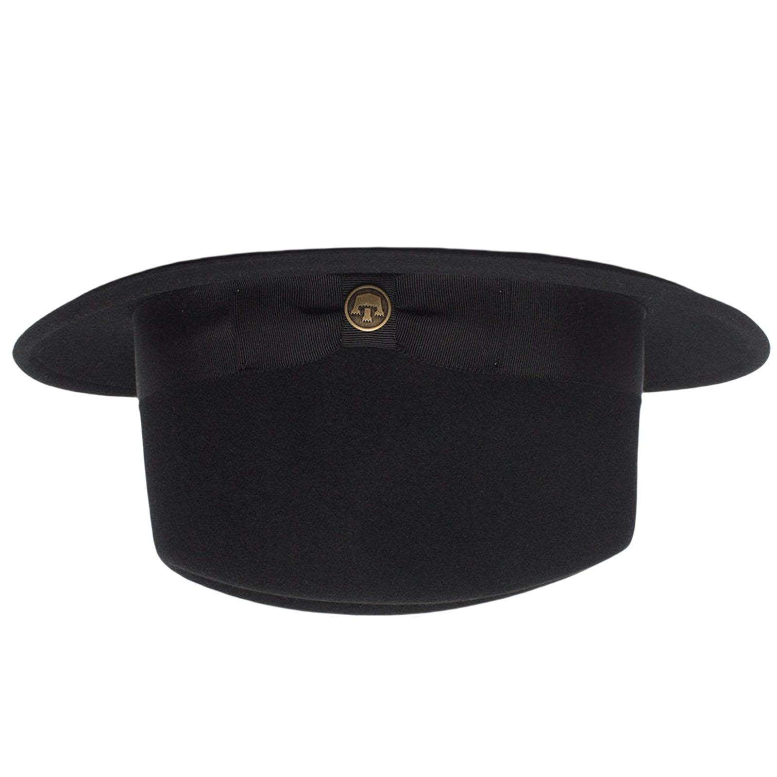 

Шерстяная шляпа-панама Homburg Pork Pie Hat для женщин и мужчин Фотореквизит Western для мужчин и женщин Унисекс Одежда Головной убор чёрный