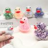 Decompressing Rubber Duck Stress Squeeze Toy  Funny Animal Fidget Toys Mini Rubber Ducks Bathtub Shower Toys Gift Random Color