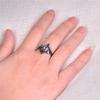 Vintage Bohemian Mystery Topas Regenbogen Ring Hochzeit Party Ringe für Frauen