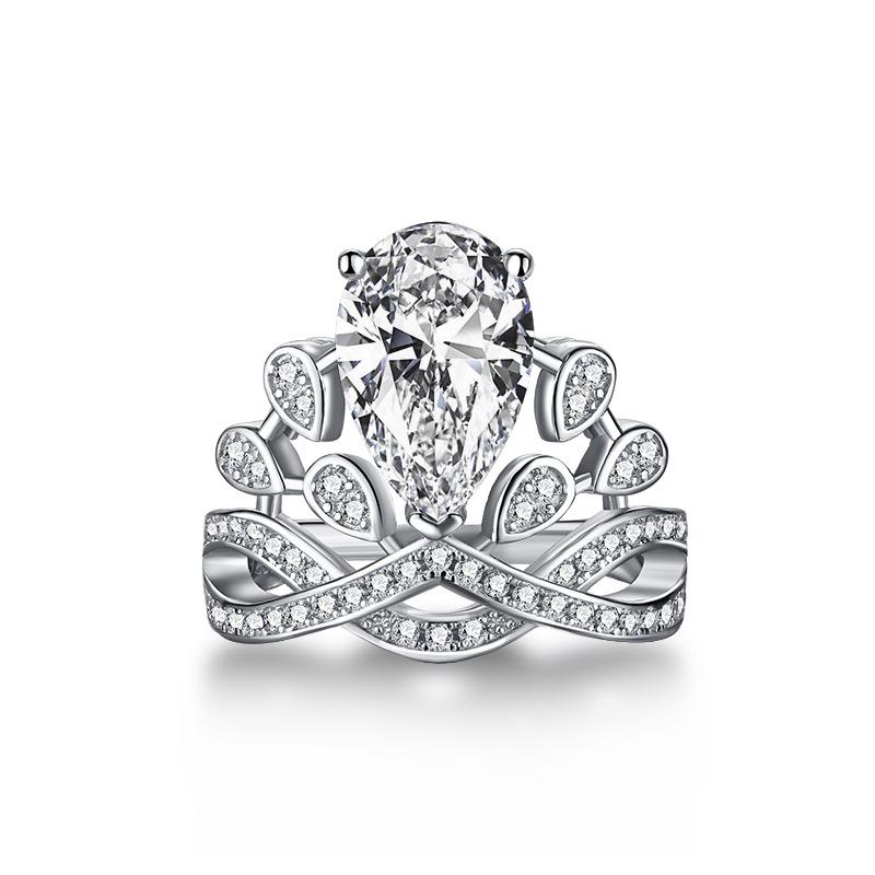 

Танцизное женское классическое кольцо из стерлингового серебра 925 пробы с цирконом, женские ювелирные изделия, свадебное обещание, подарок для вечеринки 10 серебряный