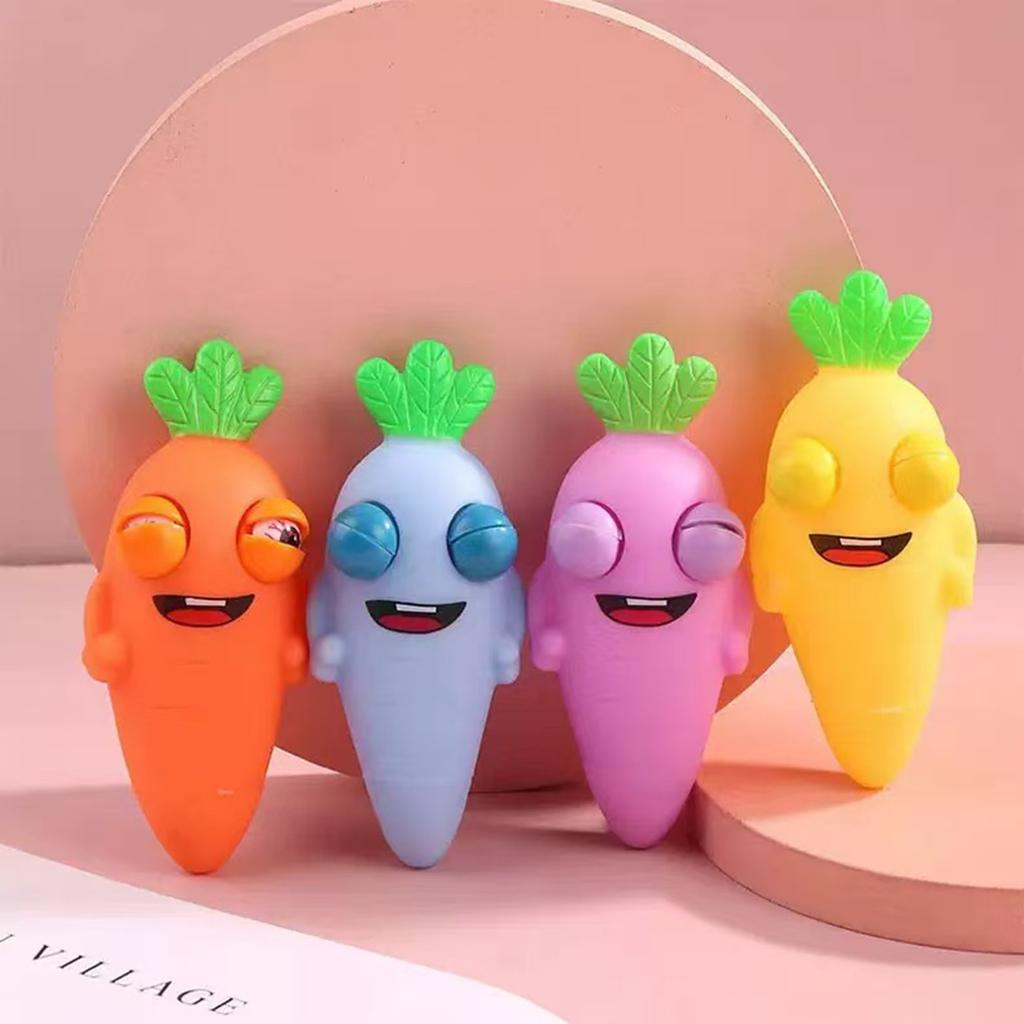 Exploding Carrots Squeezing, Gazing, Squeezing, Pinching, And Playing Toys