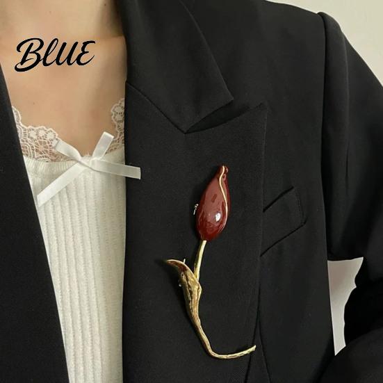 Handbag Charm Brooch Tulip Flower Metal Alloy Versatile Jacket Dress