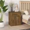 Vidaxl Bedside Table, Smoked Oak, 50X36X60 Cm