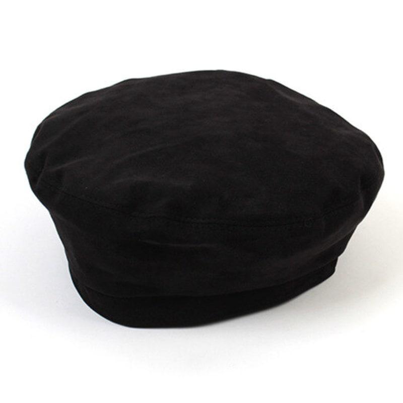Universal Chemistry Belted Black Suede Beret Beret