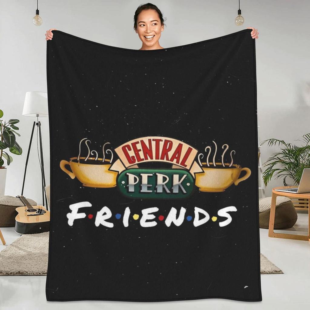 Přátelé TV Seriál Tepládeka Cartoon Central Perk Cestovní Plyšovádeka Zábavná Domácí Dekorace Flanelové Povlečení Pokrývka Postele