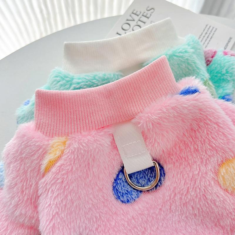 Super Soft Flannel Dog Clothes Autumn Winter Cat Warm Sweater Cute Plush Jacket for Chihuahua Yorkshire Bichon Pet Clothing