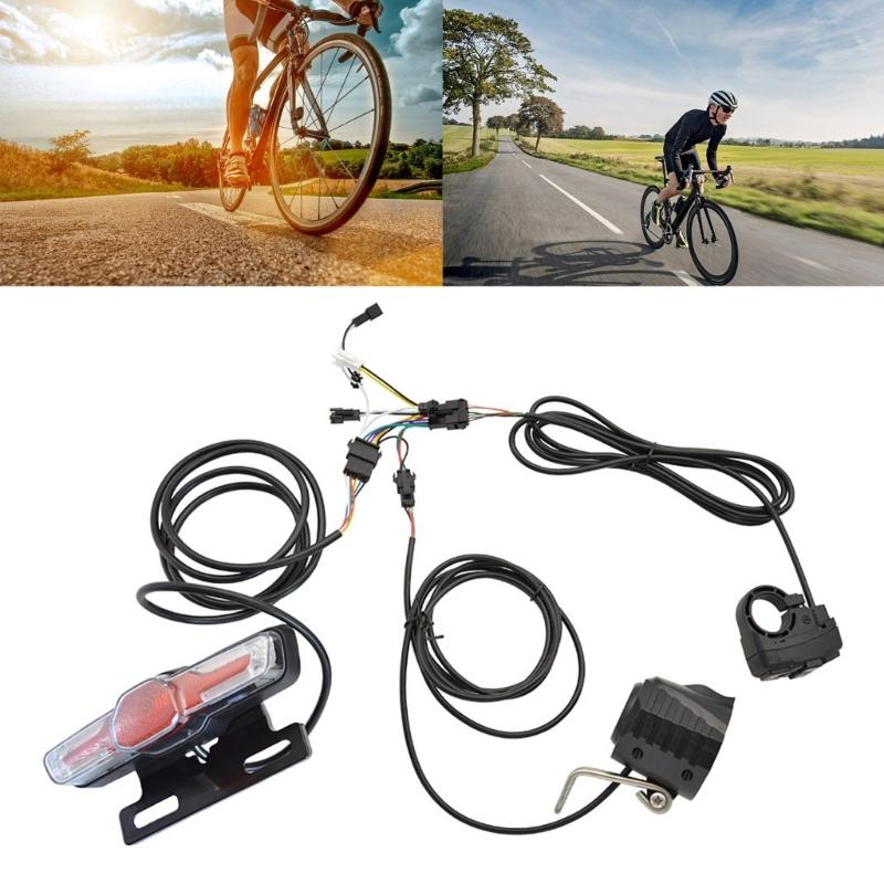 1 Set Scooter Lighting Asembly Part Front Light, Horn Rear Light Turn Signal with Easy Installation Switching Key