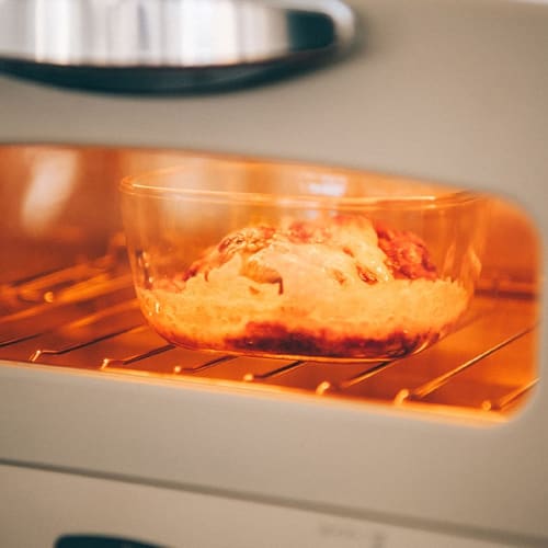 HARIO (Hario) Hergestellt in Japan Hitzebeständige Glas-Aufbewahrungsbehälter, Quadratisch, 250ml, BUONO kitchen KST-25-TW, 6er Set, Klar