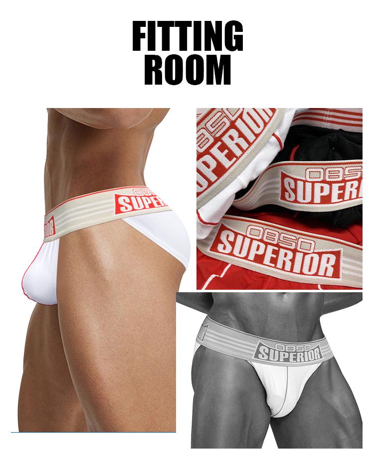 Men's Low Waist Fitness Anti-Chafing Briefs BS844