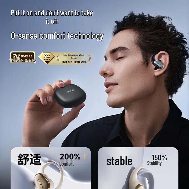 Sennu C16S Open-Ear Ear-Hook Sport Bluetooth Headset