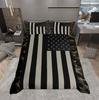 Homewish American Flag Print Duvet Cover Set For Boys Men 2Pcs/3Pcs Geometry Camouflage Bedding Set Reversibal Bed Cover Set