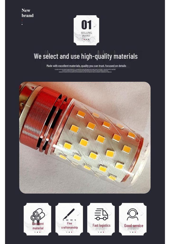 Tri-Color LED Energy-Saving Bulb: E14/E27 Base for Chandelier, Desk, Wall Lamp
