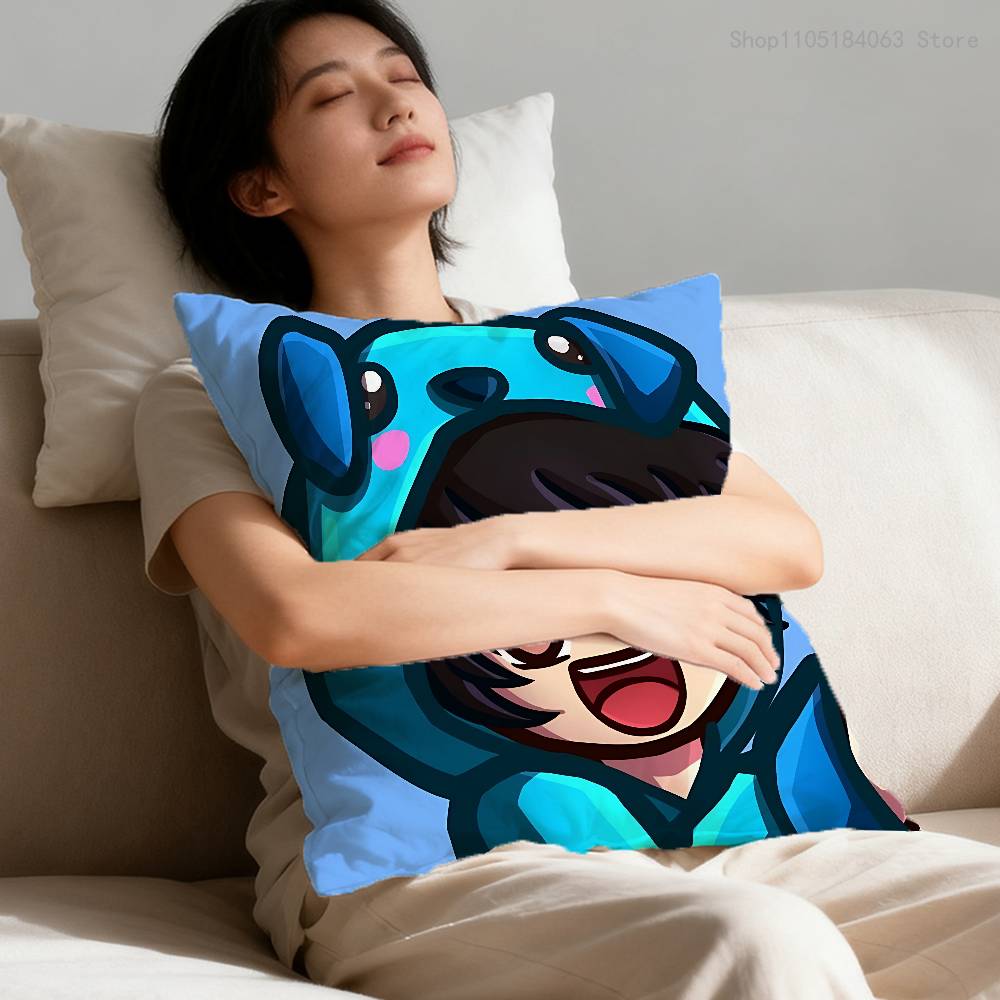 Cute O-Omz C-Crew Pillow Case Print Polyester Fiber 40X40 Cm Home Sofa Throw Cushion Cover Decoration