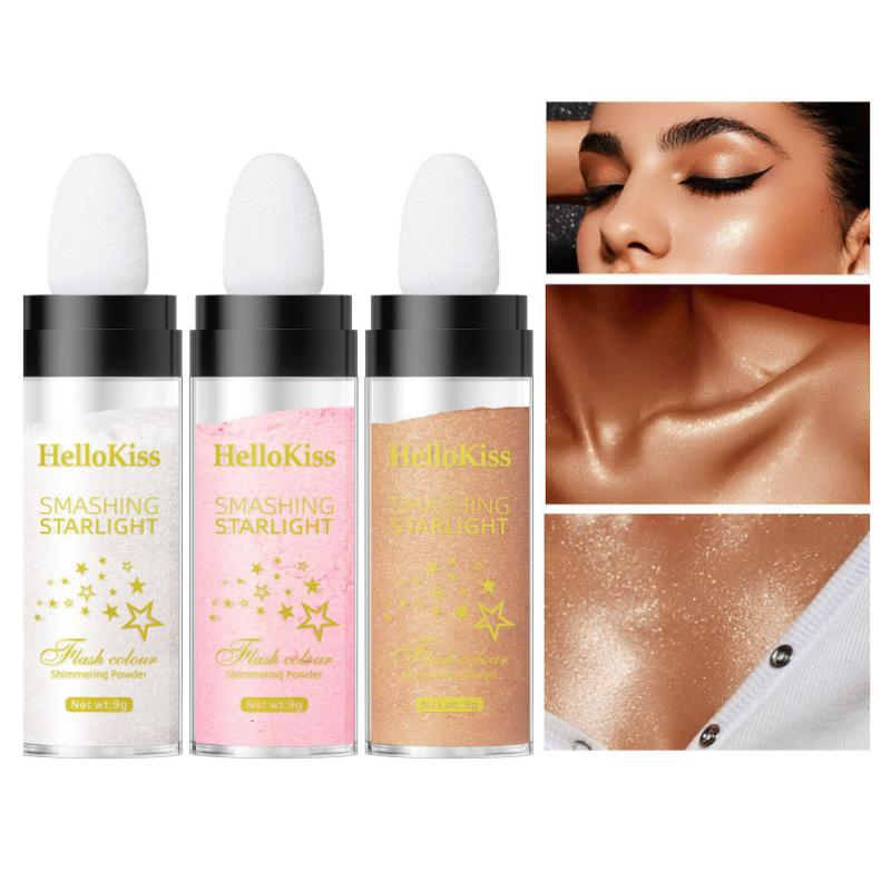 Fairy Highlighter Pat Powder Full Body Highlighter Brightening Natural Three-dimensional Contour Blush Makeup