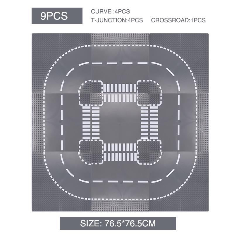 Non-Toxic Classic Building Blocks Base Plate City Street View Traffic Road Figures Construction Toys Bricks Plastic Parts Base Plate Gifts