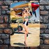 Vintage Aircraft Tin Sign Retro Wall Art for Garage Bar Cafe