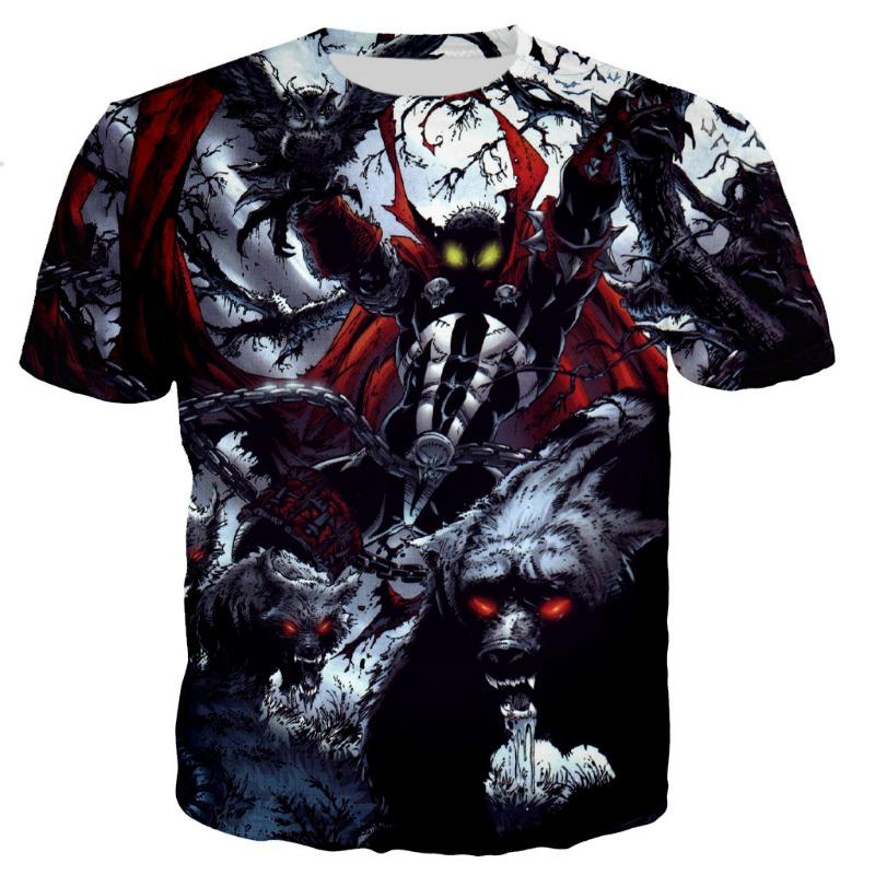 T-shirt Stampata 3D Spawn Uomo Donna Moda Estiva Casual T-shirt Anime Stile Harajuku T Shirt