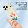 For iPhone 17 Pro Max Case Three Flowers Pattern Printing Straight Edge TPU Phone Back Cover