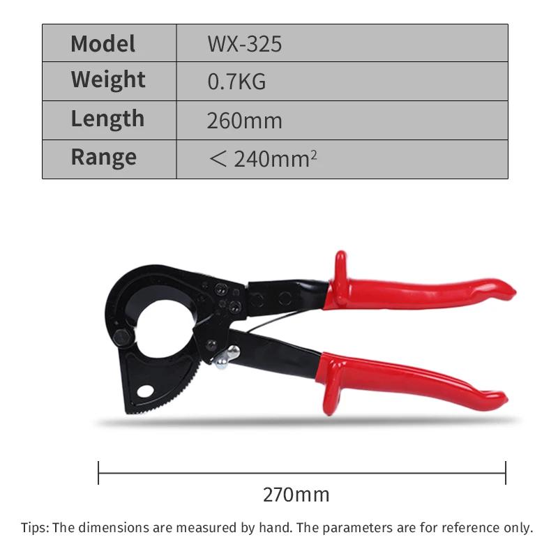 

Heavy Duty Aluminum Copper Wire Cutting Plier Ratchet Cable Cutter Scissors Cable Cutting Wires Hand Tools