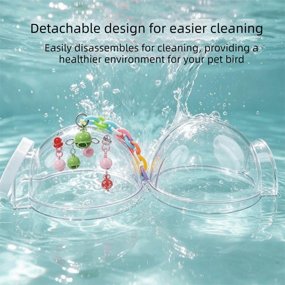 Detachable Parrot Breeding Nest Transparent Bird Cage Bed Spherical Bird Nest Pet Supplies