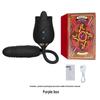 Dual-Head Vibrating Rose: Telescopic, Licking & Sucking Pleasure Toy for Women
