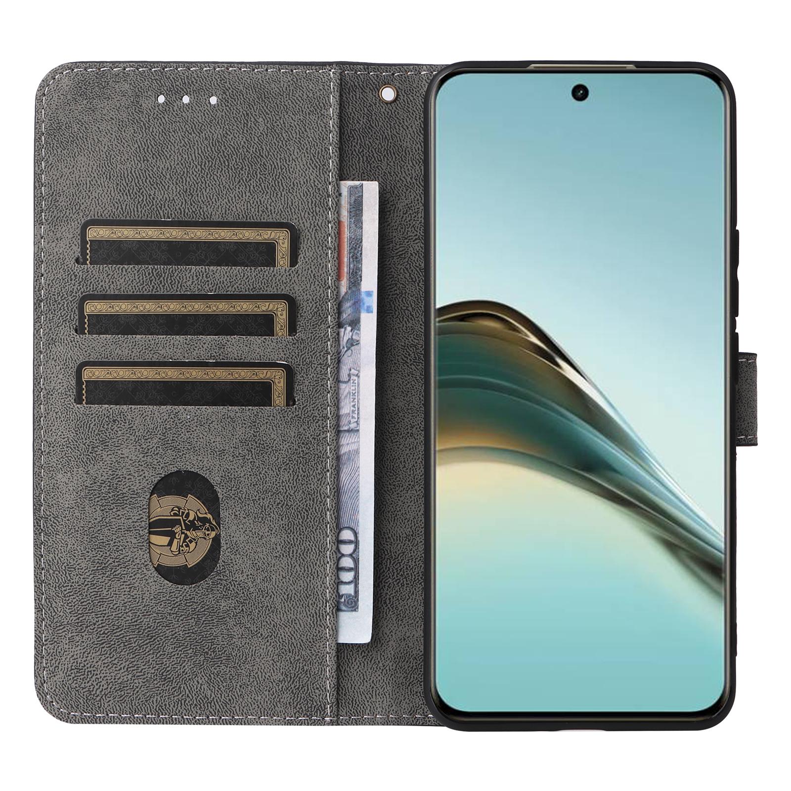 

For Realme 13+ 5G/13 Pro 5G (China) Wallet Case RFID Blocking PU Leather Cover Stand View Purple