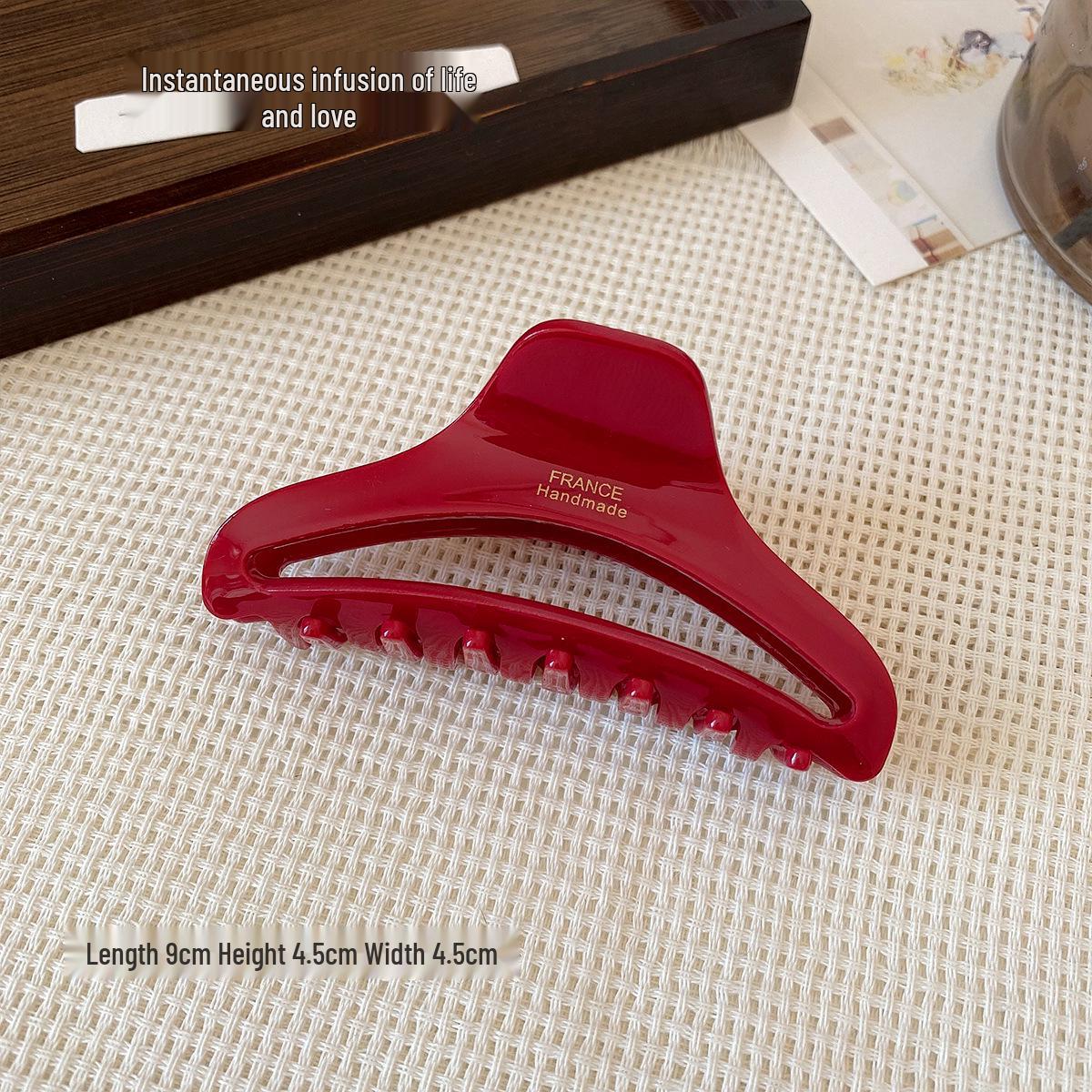 Acetate Large Retro Shark Hair Claw for Thick Hair