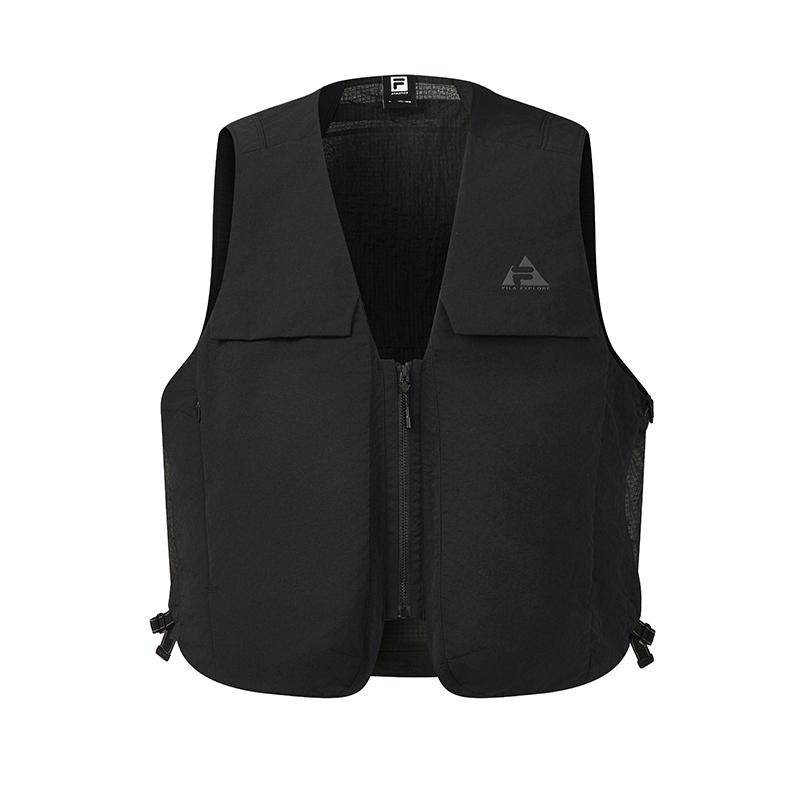 FILA Explore Versatile Trendy Casual Sports Vest Men vest Deep-Black A11M627710FBK L