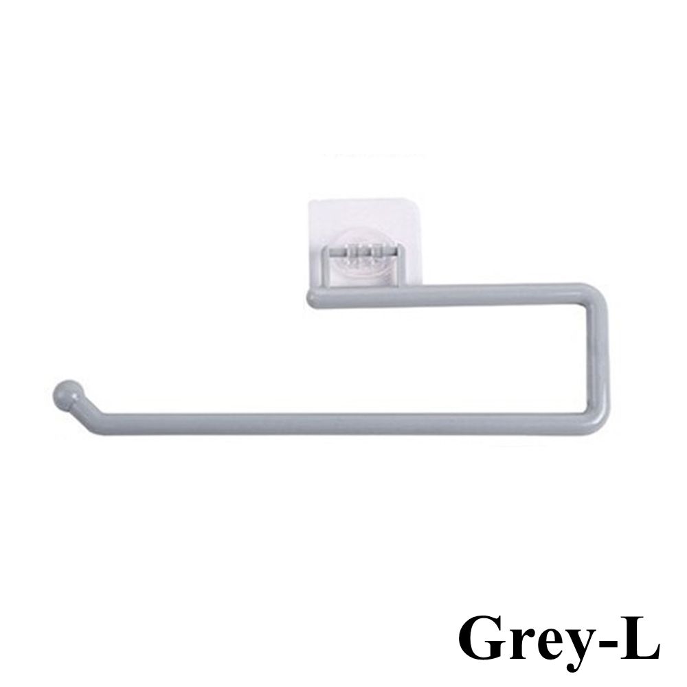 Toilet Plastic Towel Self Adhesive Holder Hanger Paper