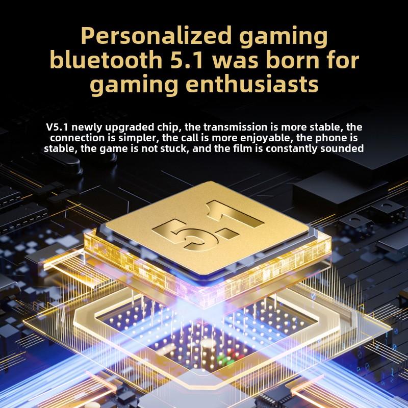 Wireless Bluetooth Headset Dazzling Breath Light In-ear Sports Bluetooth Headset