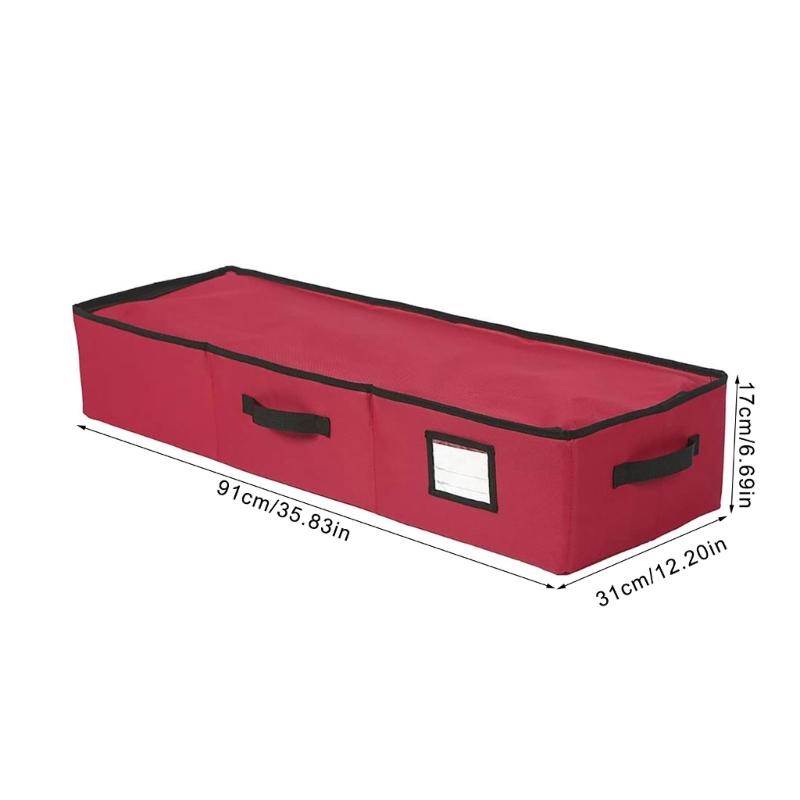 Foldable Compartment Organizers Box Waterproof Oxfords Cloth for Christmas Light Storage