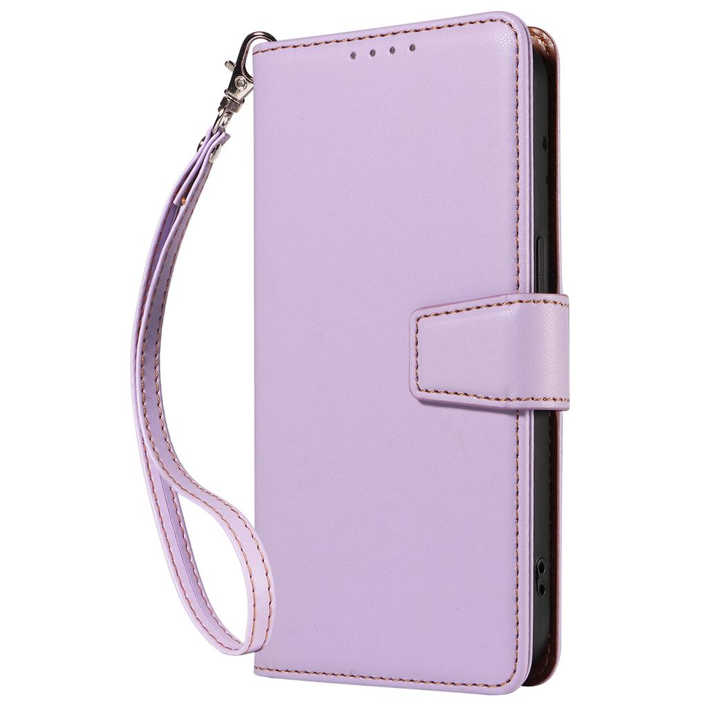 For iPhone 16 Pro Max Case RFID Blocking PU Leather Wallet Flip Phone Cover with Wrist Strap
