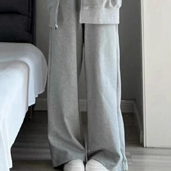 Korean Style Slim Fit Loose Sportswear: Autumn/Winter Hooded Two-Piece Set - Casual Student Running Outfit